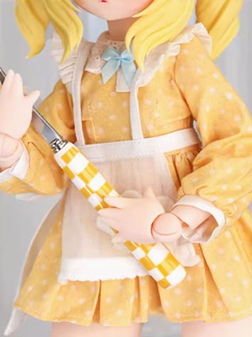 BJD Clothes Yellow Cute Dress for Rou Rou Rabbit MSD Ball-jointed Doll