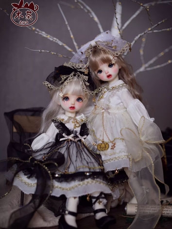 BJD Clothes White Black (Pray Star) Dress Suits for YOSD Size Ball-jointed Doll