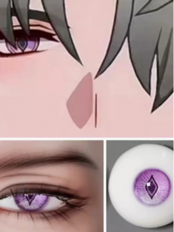 BJD Plaster Resin Eyes Purple (Xing Qiong Tie Dao) 8mm 10mm 12mm 14mm 16mm 18mm Eyeballs for Ball-jointed Doll