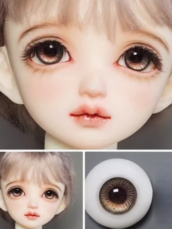 BJD Plaster Resin Eyes Brown (DD Series) 10mm 12mm 14mm 16mm 18mm Eyeballs for Ball-jointed Doll