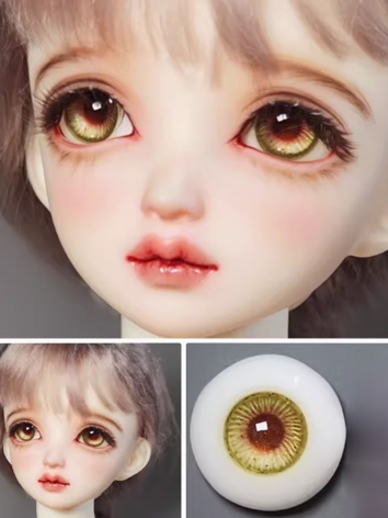 BJD Plaster Resin Eyes Yellow (DD Series) 10mm 12mm 14mm 16mm 18mm Eyeballs for Ball-jointed Doll