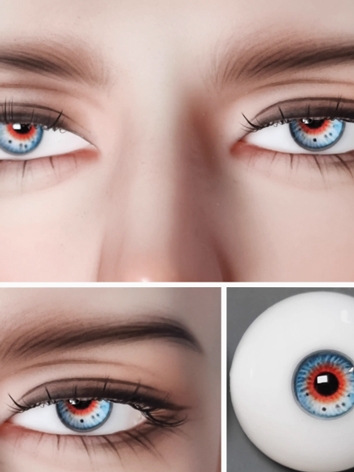 BJD Plaster Resin Eyes Orange Blue (Yi Ke) 8mm 10mm 12mm 14mm 16mm 18mm Eyeballs for Ball-jointed Doll