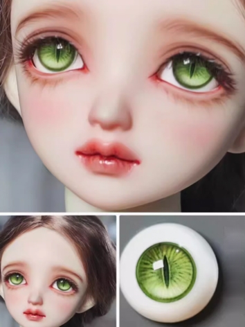 BJD Plaster Resin Eyes SE2 Green (Cat Eyes SE) 8mm 10mm 12mm 14mm 16mm 18mm Eyeballs for Ball-jointed Doll