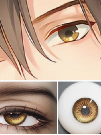 BJD Plaster Resin Eyes Yellow (Ye Xiu) 8mm 10mm 12mm 14mm 16mm 18mm Eyeballs for Ball-jointed Doll