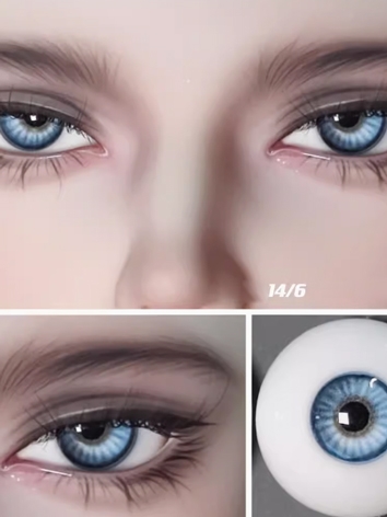 BJD Plaster Resin Eyes Blue (Lian Yu Shen Kong2) 8mm 10mm 12mm 14mm 16mm 18mm Eyeballs for Ball-jointed Doll