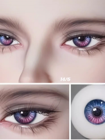 BJD Plaster Resin Eyes Pink Blue (Lian Yu Shen Kong2) 8mm 10mm 12mm 14mm 16mm 18mm Eyeballs for Ball-jointed Doll