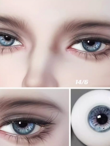 BJD Plaster Resin Eyes Blue (ZB Series) 10mm 12mm 14mm 16mm 18mm Eyeballs for Ball-jointed Doll