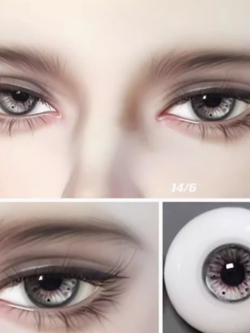 BJD Plaster Resin Eyes Gray (ZB Series) 10mm 12mm 14mm 16mm 18mm Eyeballs for Ball-jointed Doll