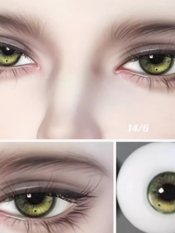 BJD Plaster Resin Eyes Green (ZB Series) 10mm 12mm 14mm 16mm 18mm Eyeballs for Ball-jointed Doll