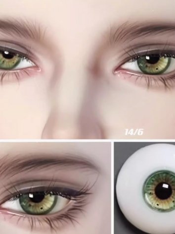 BJD Plaster Resin Eyes Light Green (ZB Series) 10mm 12mm 14mm 16mm 18mm Eyeballs for Ball-jointed Doll