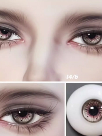 BJD Plaster Resin Eyes Light Brown (ZB Series) 10mm 12mm 14mm 16mm 18mm Eyeballs for Ball-jointed Doll