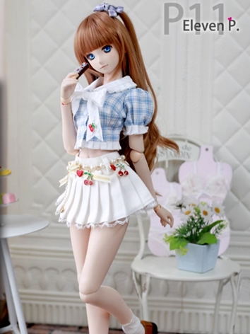 BJD Clothes Casual Summer Cherry Suits for DD SDGR Size Ball-jointed Doll