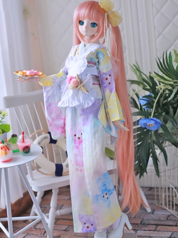 BJD Clothes Bathrobe Maid Dress Suits for DD SD Size Ball-jointed Doll