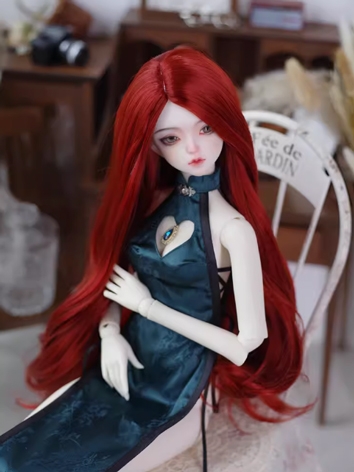 BJD Wig Female Wine Curly S...