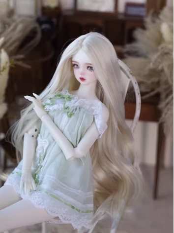 BJD Wig Female Milk Gold Cu...