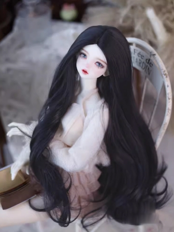 BJD Wig Female Black Curly ...