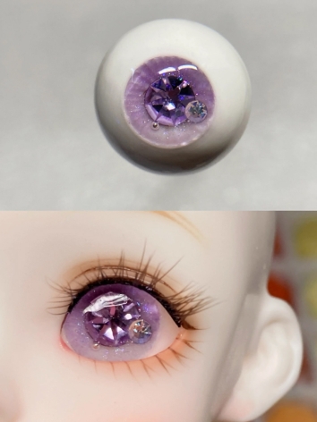 BJD Plaster Resin Eyes Purp...