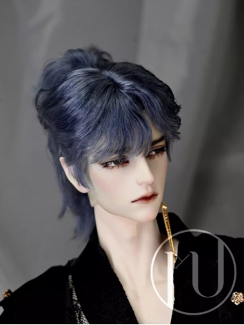 BJD Wig Black Red Gray Blue Mohair Style Hair for SD Size Ball-jointed Doll