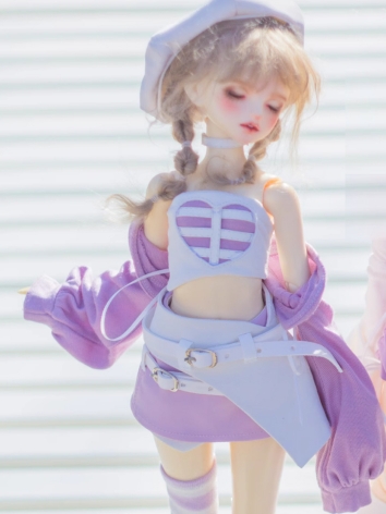 BJD Clothes Pink and White ...