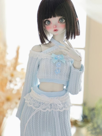 BJD Clothes Blue White Pink...