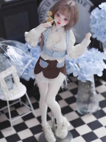 BJD Clothes Girl White Blue...