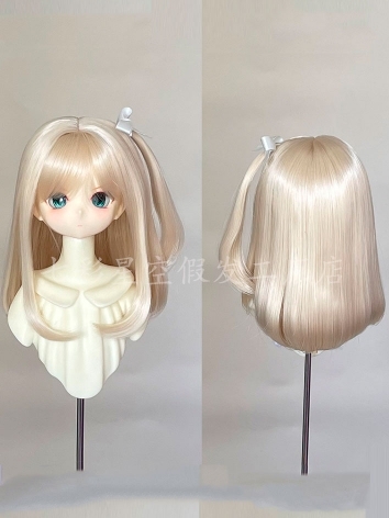 BJD Wig Light Gold High Tem...