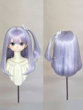 BJD Wig Purple High Tempera...