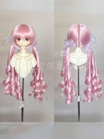 BJD Wig Pink High Temperatu...