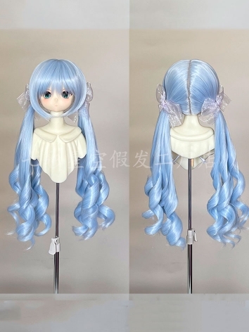 BJD Wig Blue High Temperatu...