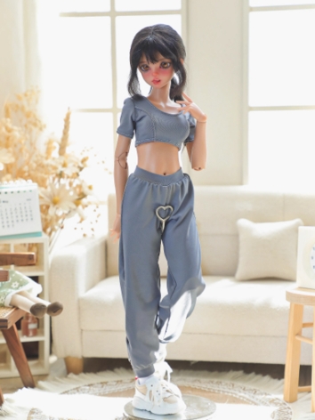 BJD Clothes Girl Yoga Top Pants Suits for MSD Size Ball-jointed Doll