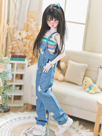 BJD Clothes Girl Top Suspender Pants Suits for MSD Size Ball-jointed Doll