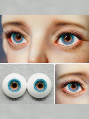 BJD Plaster Blue Purple Eyes 10mm 12mm 14mm 16mm 18mm Eyeballs for Ball-jointed Doll