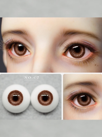 BJD Plaster Brown Eyes 10mm...