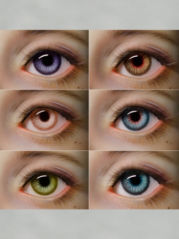 BJD Plaster Blue Green Purple Eyes 10mm 12mm 14mm 16mm 18mm Eyeballs for Ball-jointed Doll