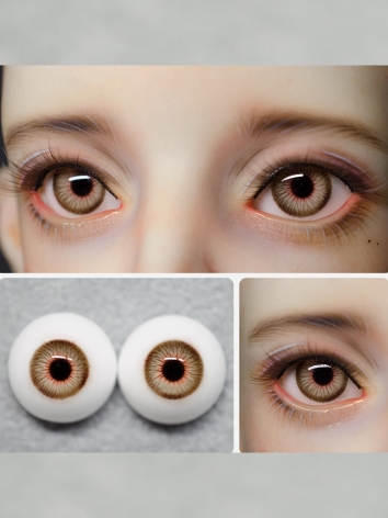 BJD Plaster Brown Eyes 10mm 12mm 14mm 16mm 18mm Eyeballs for Ball-jointed Doll