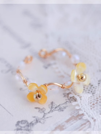 BJD Accessaries Yellow Floral Bracelet X093 for SD Size Ball-jointed Doll