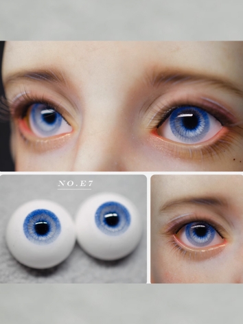 BJD Plaster Blue Eyes 10mm 12mm 14mm 16mm 18mm Eyeballs for Ball-jointed Doll