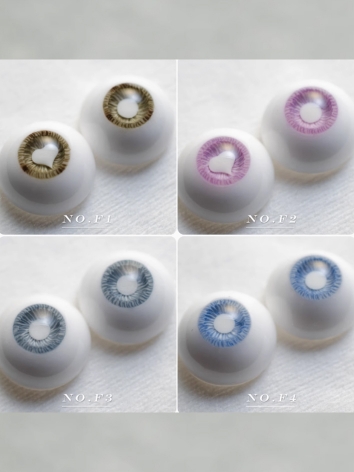 BJD Plaster White Pupil Eyes 10mm 12mm 14mm 16mm 18mm Eyeballs for Ball-jointed Doll