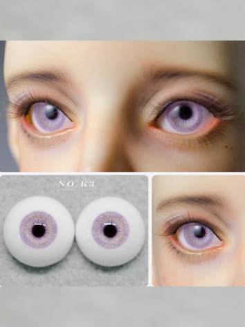 BJD Plaster Purple Eyes 10mm 12mm 14mm 16mm 18mm Eyeballs for Ball-jointed Doll