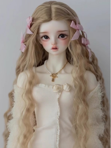 BJD Wig Girl Brown High Temperature Long Hair for SD MSD YOSD Size Ball Jointed Doll