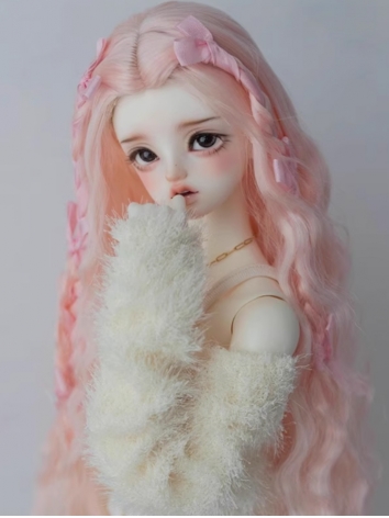 BJD Wig Girl Pink High Temperature Long Hair for SD MSD YOSD Size Ball Jointed Doll