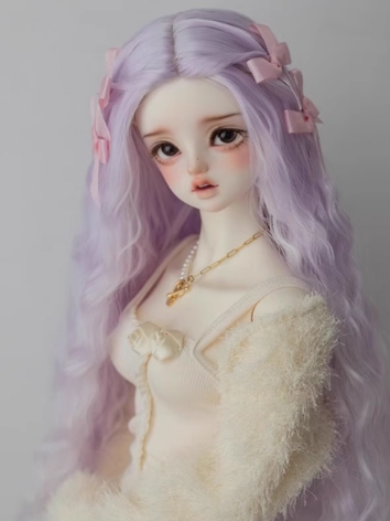 BJD Wig Girl Purple High Temperature Long Hair for SD MSD YOSD Size Ball Jointed Doll