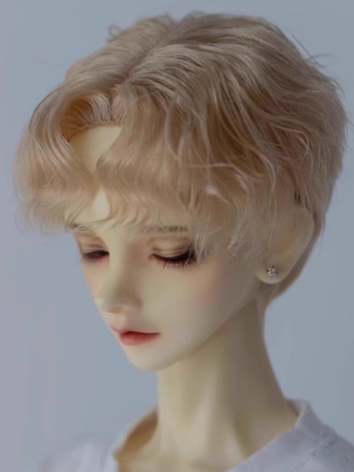 BJD Wig Boy Milk Gold Short Style Milk Hair for SD MSD Size Ball Jointed Doll