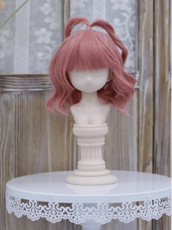 BJD Wig Girl Dark Pink High Temperature Hair for SD Size Ball Jointed Doll