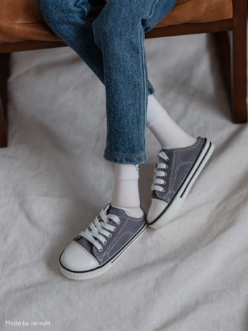 BJD Shoes Boy Girl Gray Lac...