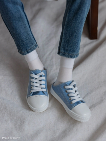 BJD Shoes Boy Girl Blue Lac...