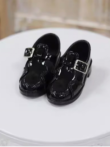 BJD Shoes Boy Girl Black Patent Leather Shoes for SD Size Ball Jointed Doll