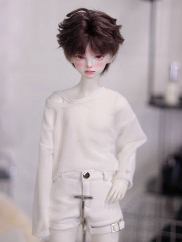 BJD Clothes White Outer Shirt for ID75 Loongsoul73 Popo68 SD MSD Size Ball-jointed Doll