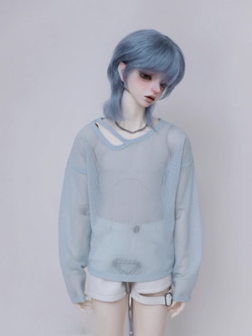 BJD Clothes Blue Outer Shirt for ID75 Loongsoul73 Popo68 SD MSD Size Ball-jointed Doll