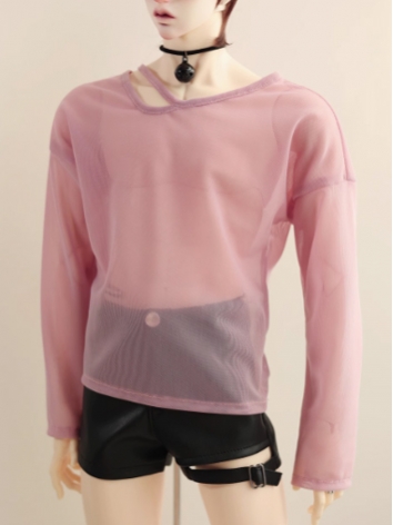 BJD Clothes Pink Outer Shirt for ID75 Loongsoul73 Popo68 SD MSD Size Ball-jointed Doll